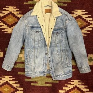 Levi Denim Sherpa-Lined Jacket